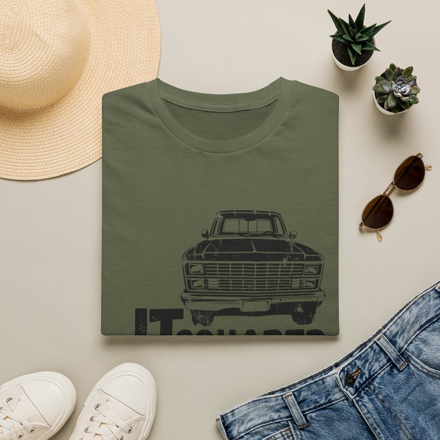 JT Squared Vintage Pickup T-Shirt — Retro Truck Graphic Tee