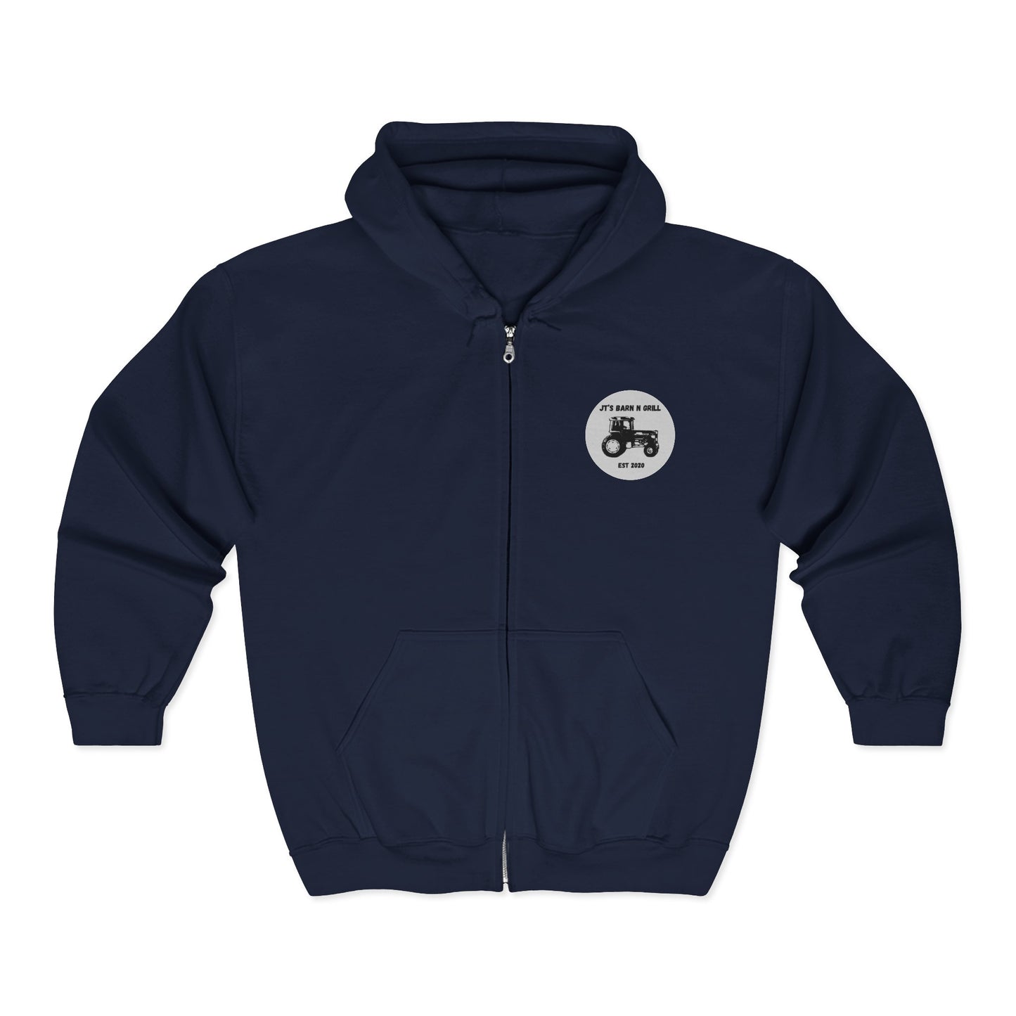 Unisex Heavy Blend™ Full Zip Hooded Sweatshirt- JT'S Barn N Grill Est 2020