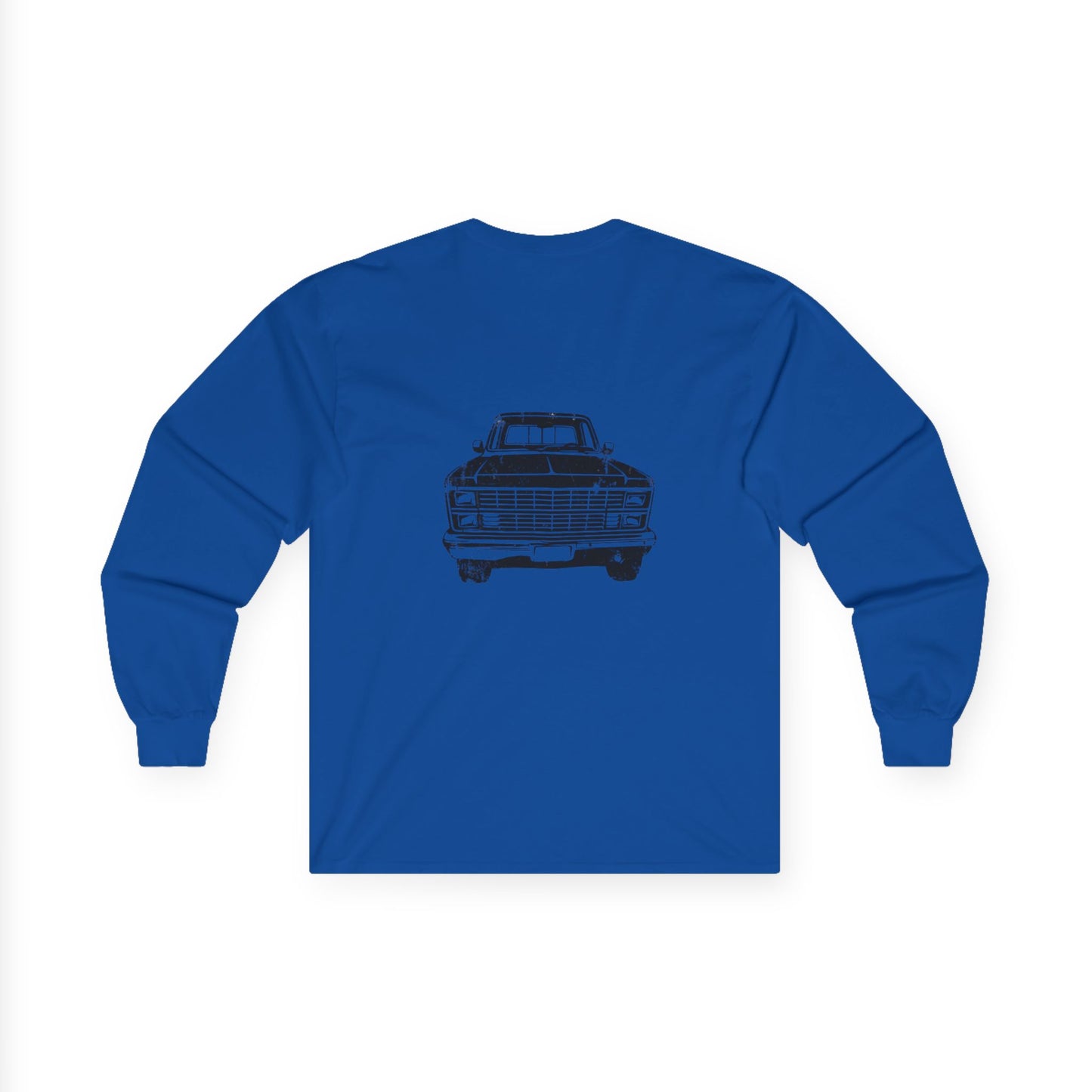Long Sleeve Tee — 'JT Squared' Logo Front & Vintage Truck Back