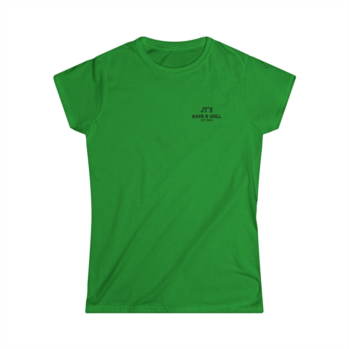 Women's Barn & Grill Tractor Tee — "JT's Barn N Grill Est 2020"
