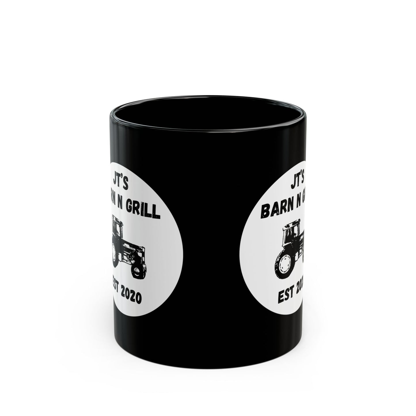 1105 Logo Mug — Black Coffee Cup (11oz, 15oz)
