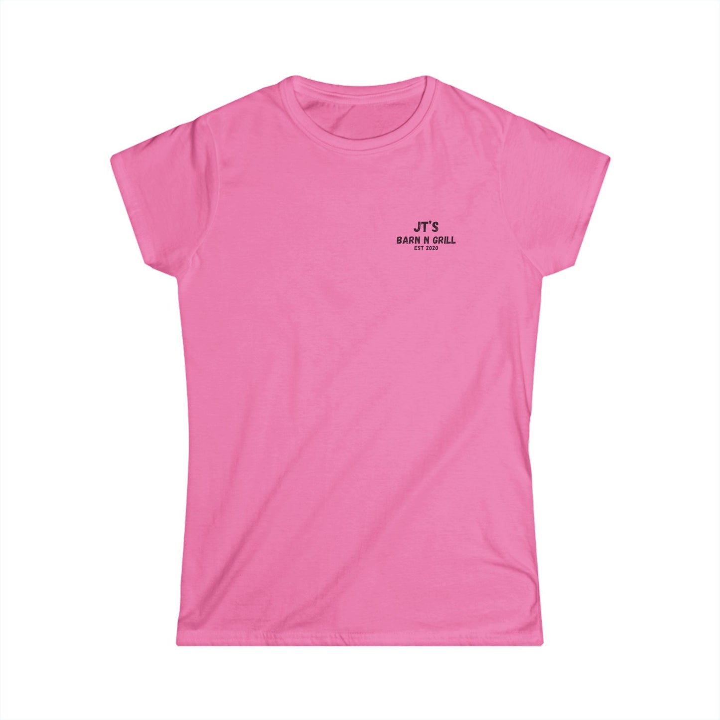Women's Barn & Grill Tractor Tee — "JT's Barn N Grill Est 2020"