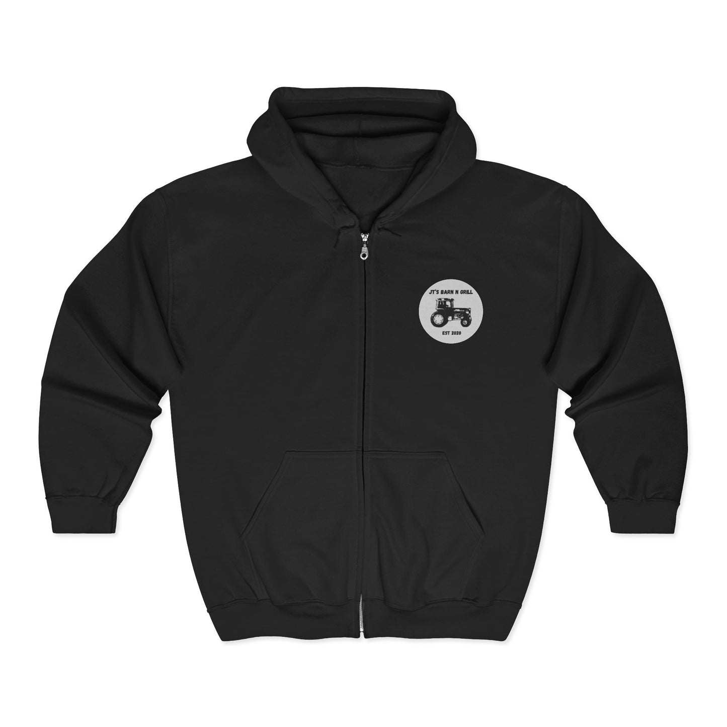 Unisex Heavy Blend™ Full Zip Hooded Sweatshirt- JT'S Barn N Grill Est 2020