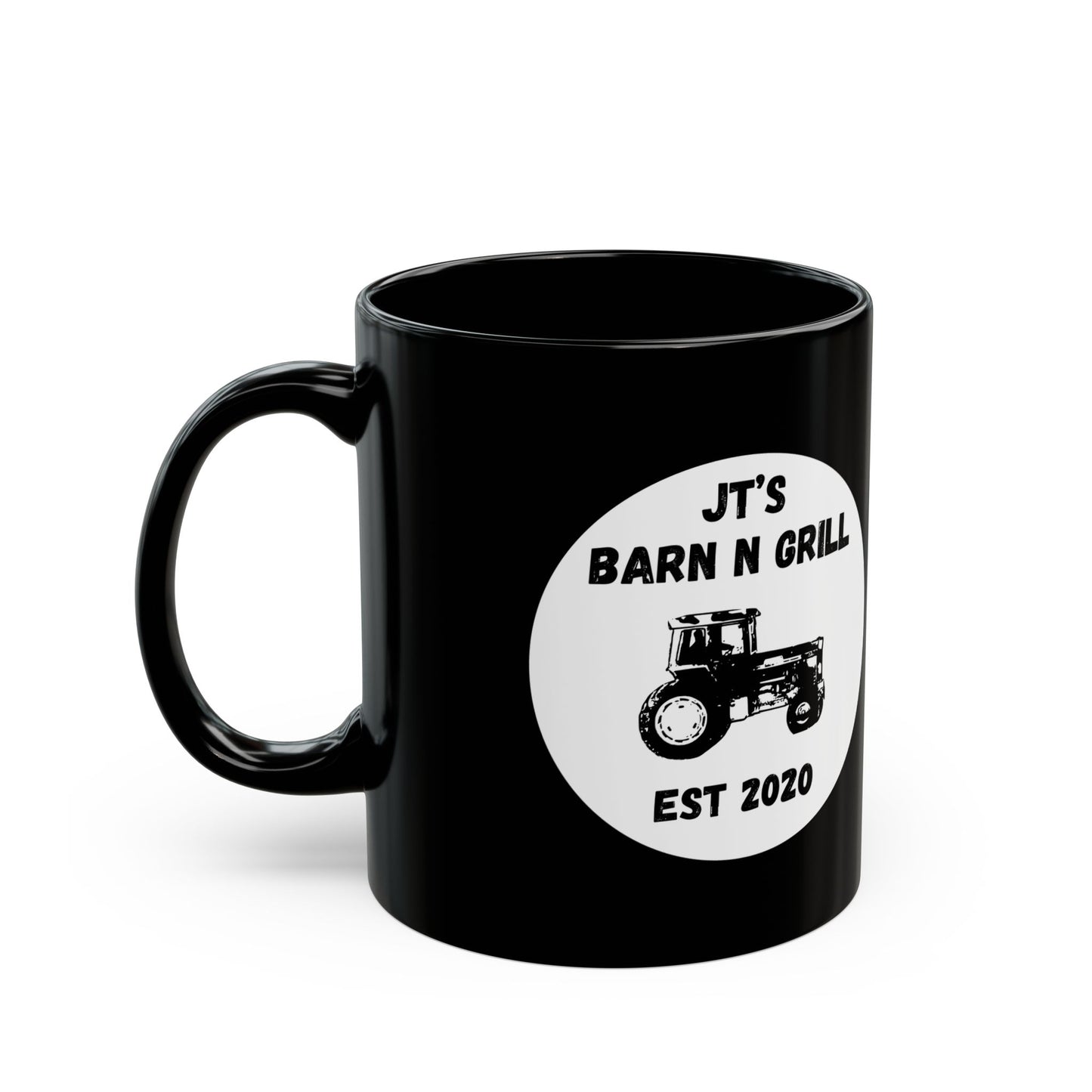 1105 Logo Mug — Black Coffee Cup (11oz, 15oz)
