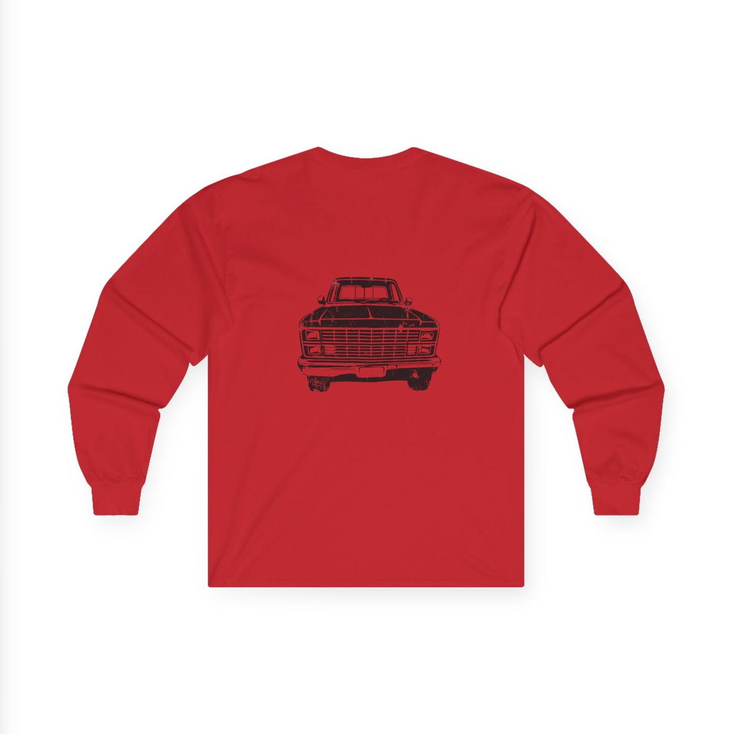 Long Sleeve Tee — 'JT Squared' Logo Front & Vintage Truck Back