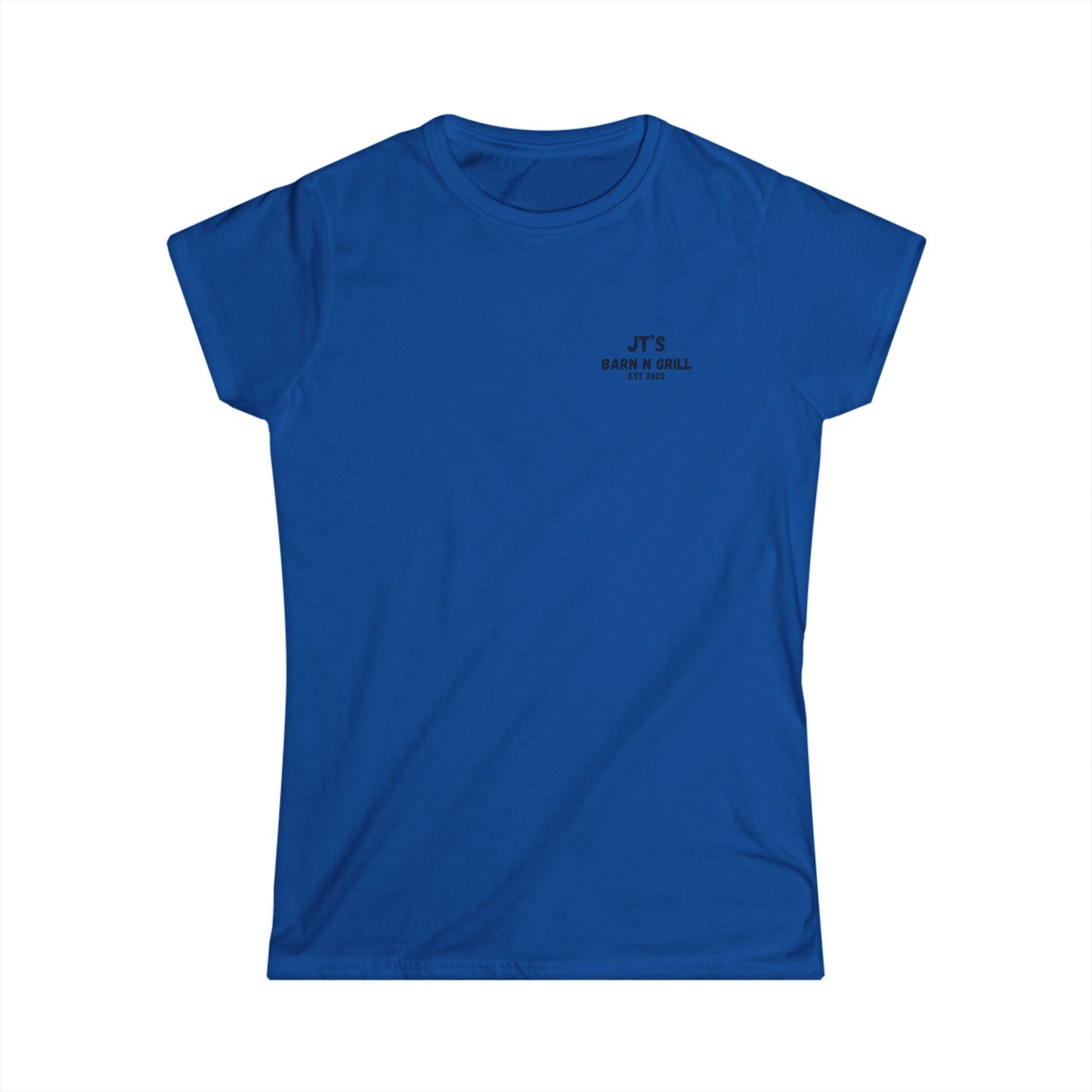 Women's Barn & Grill Tractor Tee — "JT's Barn N Grill Est 2020"