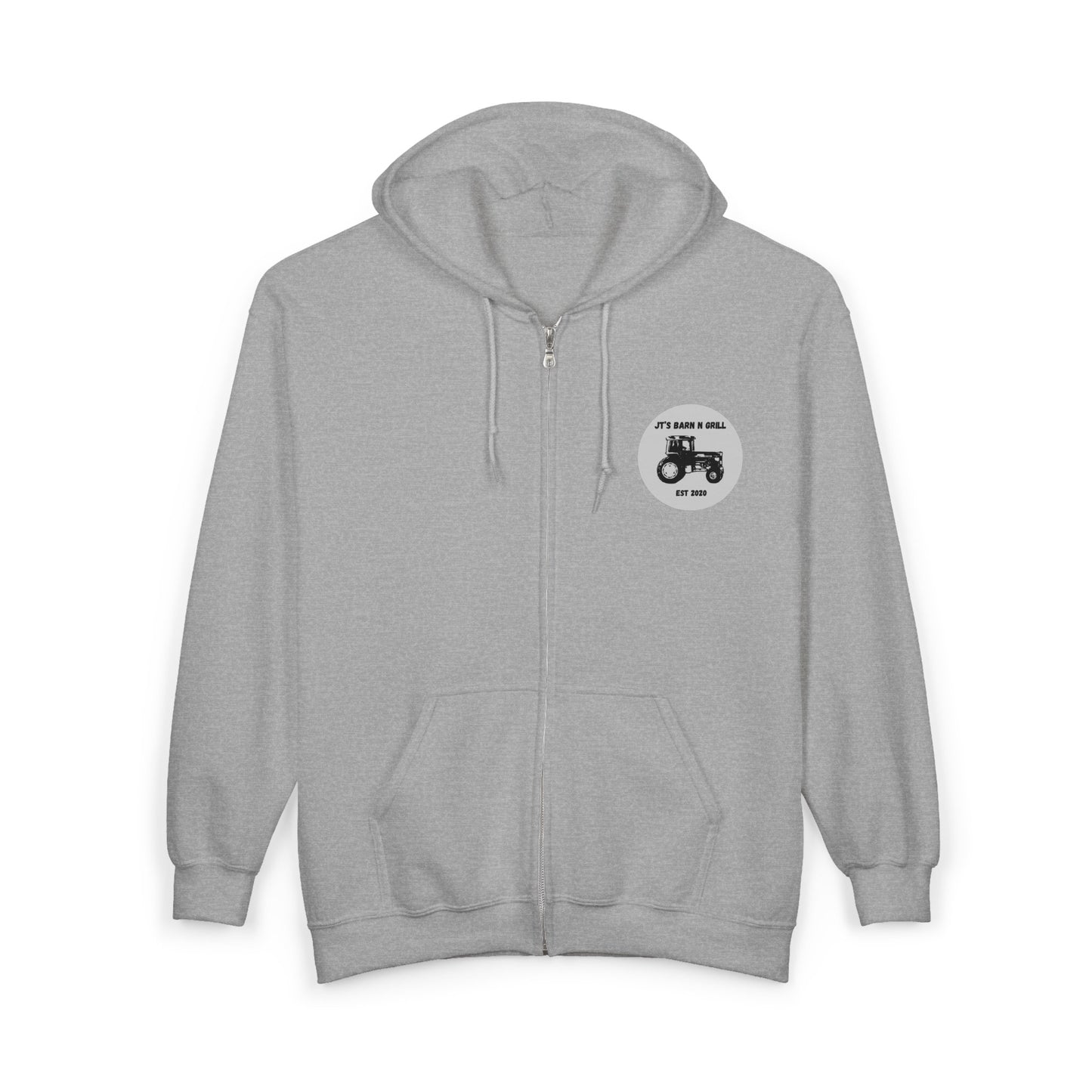 Unisex Heavy Blend™ Full Zip Hooded Sweatshirt- JT'S Barn N Grill Est 2020