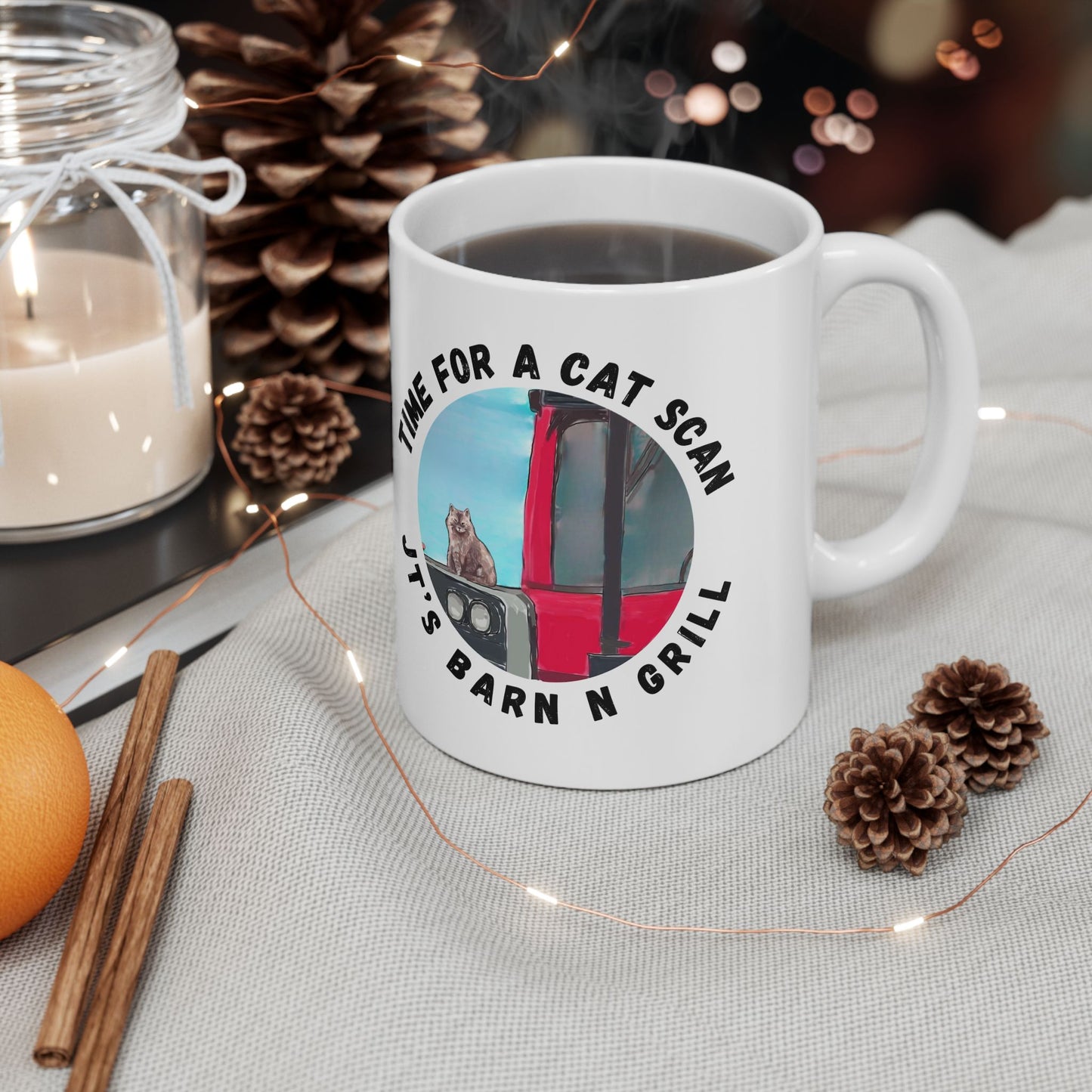 "Time for a Cat Scan" Coffee Cup (11oz & 15oz)