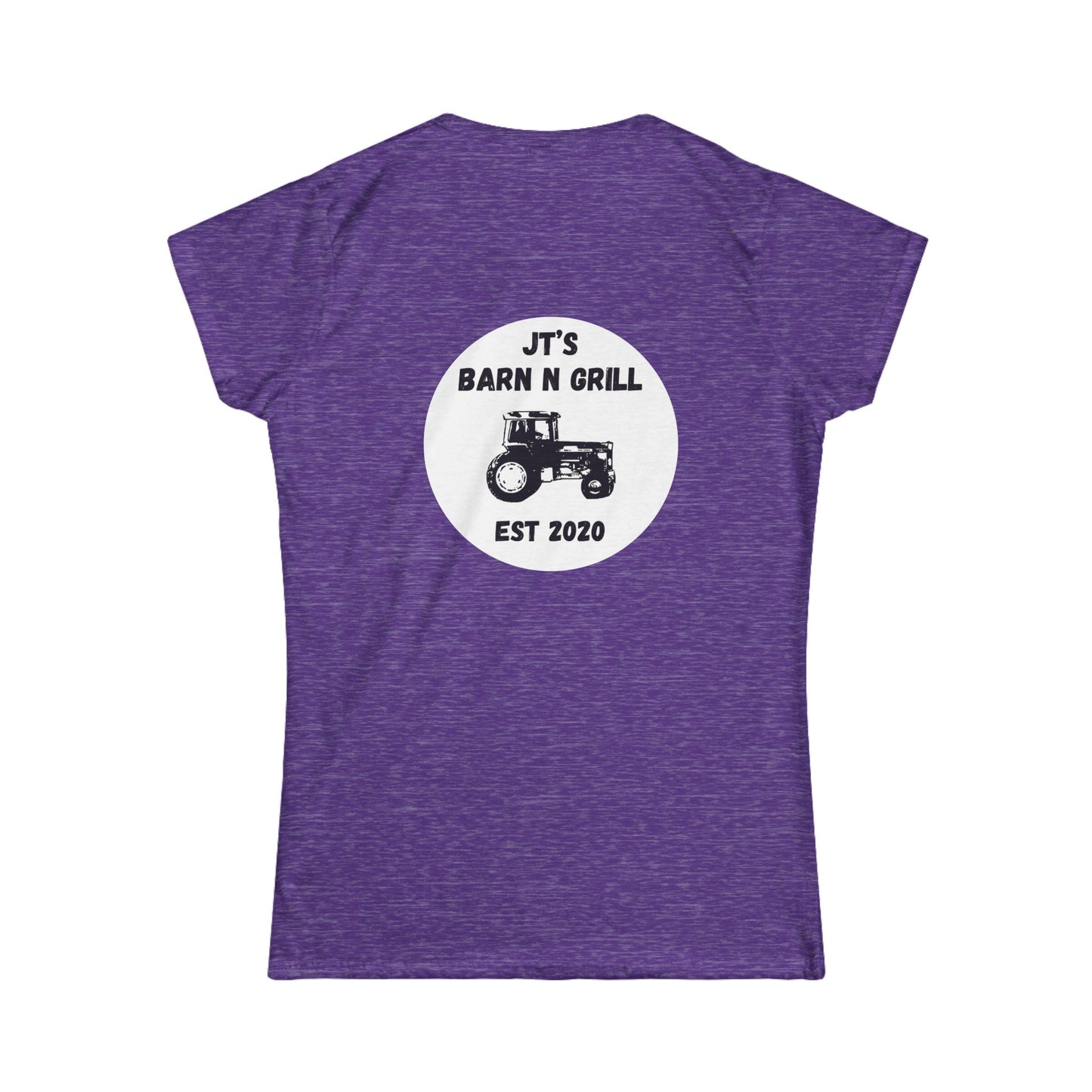 Women's Barn & Grill Tractor Tee — "JT's Barn N Grill Est 2020"