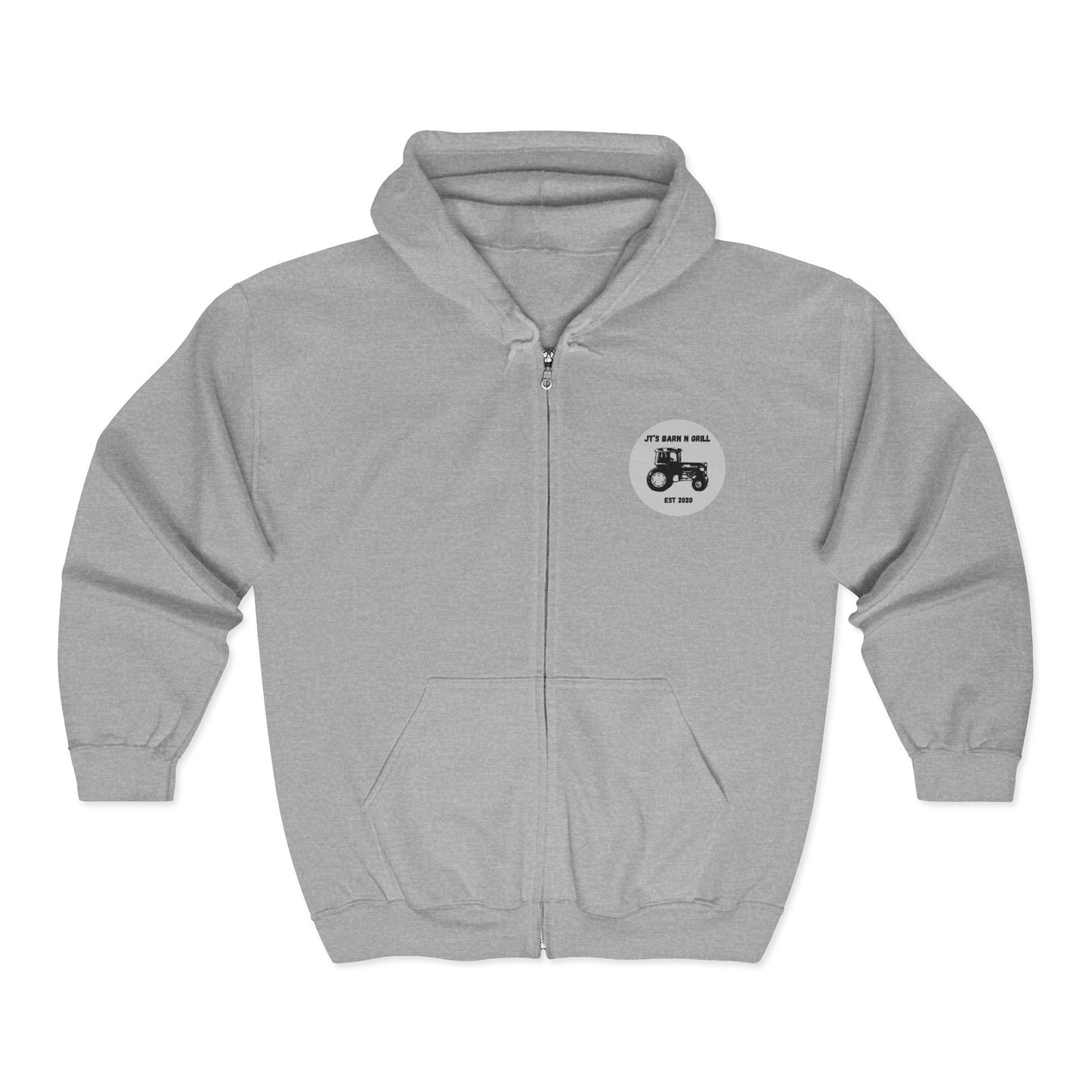 Unisex Heavy Blend™ Full Zip Hooded Sweatshirt- JT'S Barn N Grill Est 2020